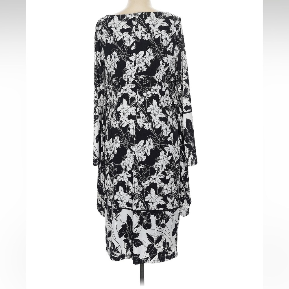 INC Floral Black and White Dress